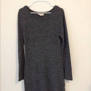 dark grey sweater dress